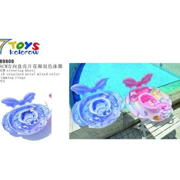 Dmuchane koła pływackie 68cm z cekinami motyle