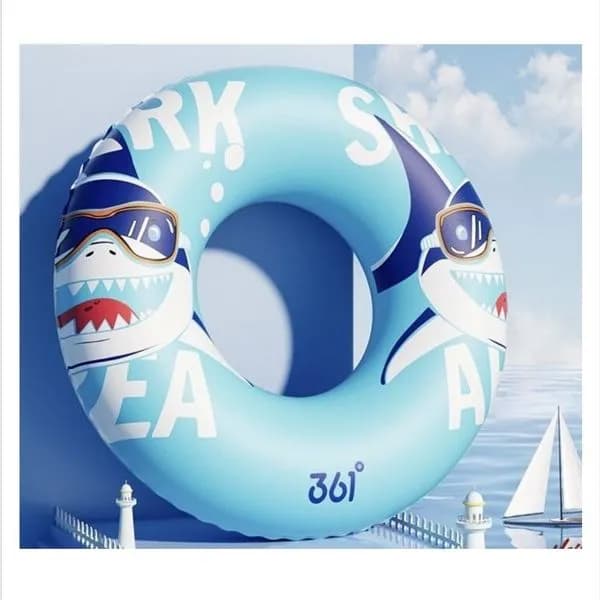 Dmuchany Koło Ratunkowe Rekin 80cm