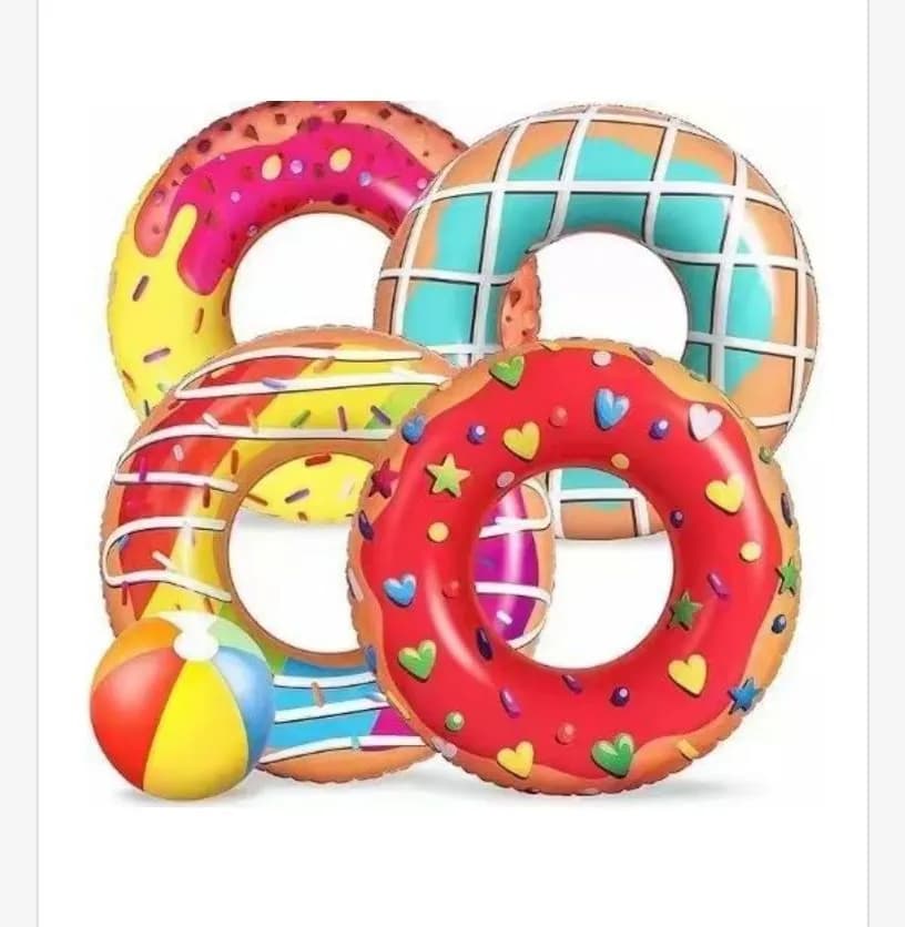 Dmuchane Zabawki do Pływania 90cm - Donuty i Piłka