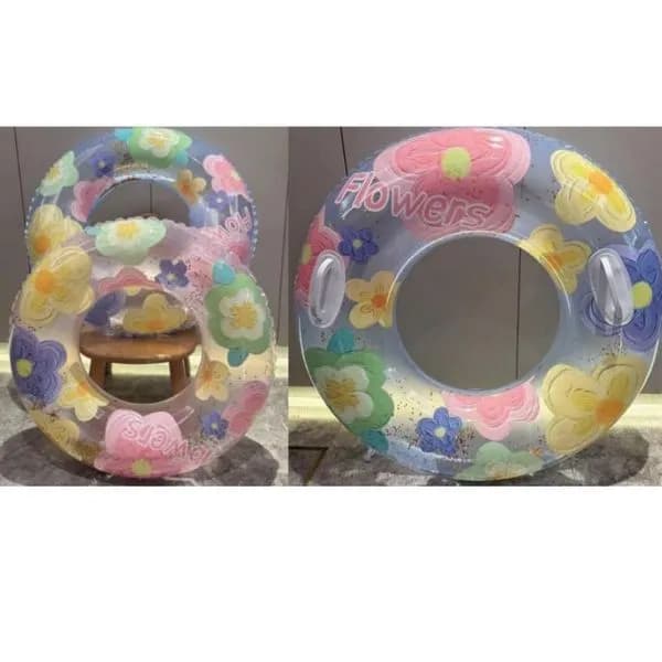Dmuchane koła ratunkowe do pływania 80cm Flowers