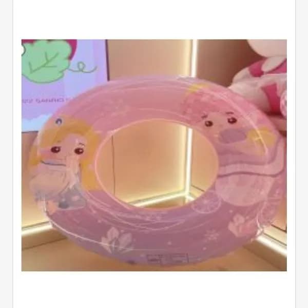 Dmuchany ponton różowy z dziewczynką 60cm