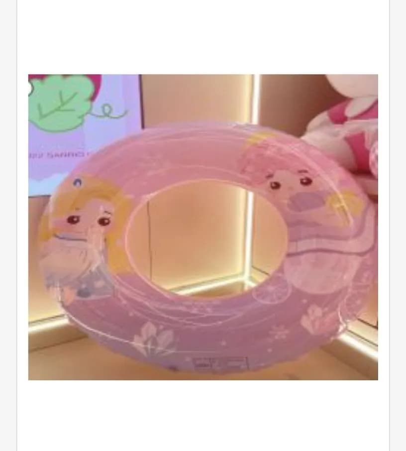 Dmuchany ponton różowy z dziewczynką 60cm