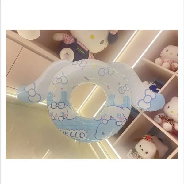 Dmuchany materac Hello Kitty z uszami 70cm