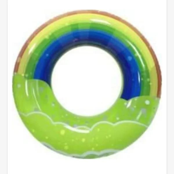 Dmuchany materac donut tęczowy 80cm