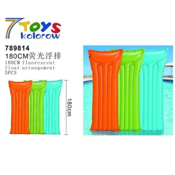 Dmuchane maty do pływania 180cm 5szt 7TOYS kolorowe