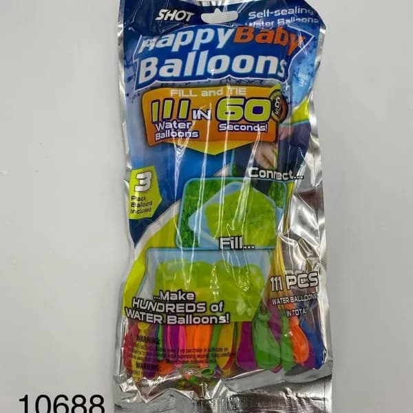 Zestaw Happy Baby Balloons 111 szt. piłki wodne