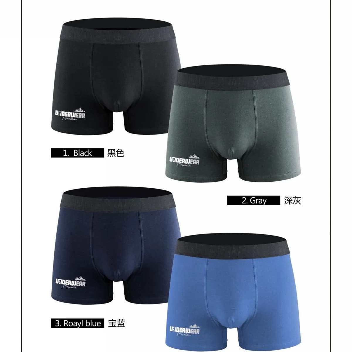 Bokserki męskie 3 szt. NO.YME-03 GC-CSK