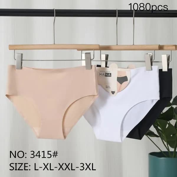 Majtki damskie bezszwowe HANA beżowe/czarne/białe L-3XL