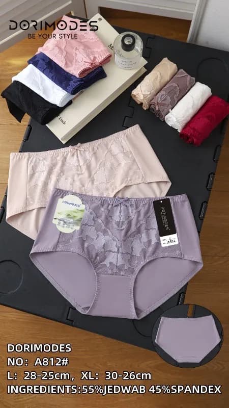 Majtki damskie L Dormodes beżowe koronka 95% nylon 5% spandex