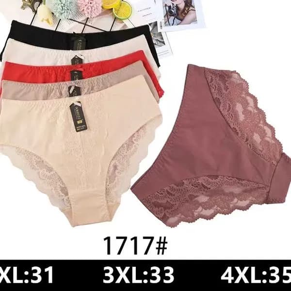 Majtki damskie koronkowe 2XL-4XL, mix kolorów SKU 150326-278