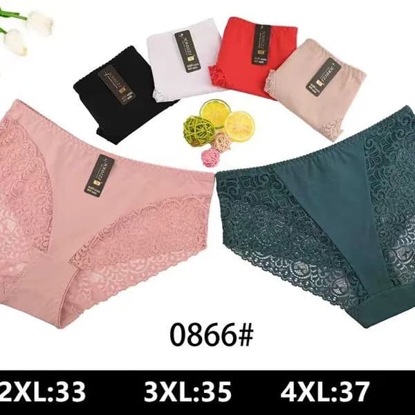 Majtki damskie koronkowe 0866, rozmiary 2XL-4XL