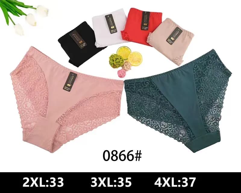 Majtki damskie koronkowe 0866, rozmiary 2XL-4XL