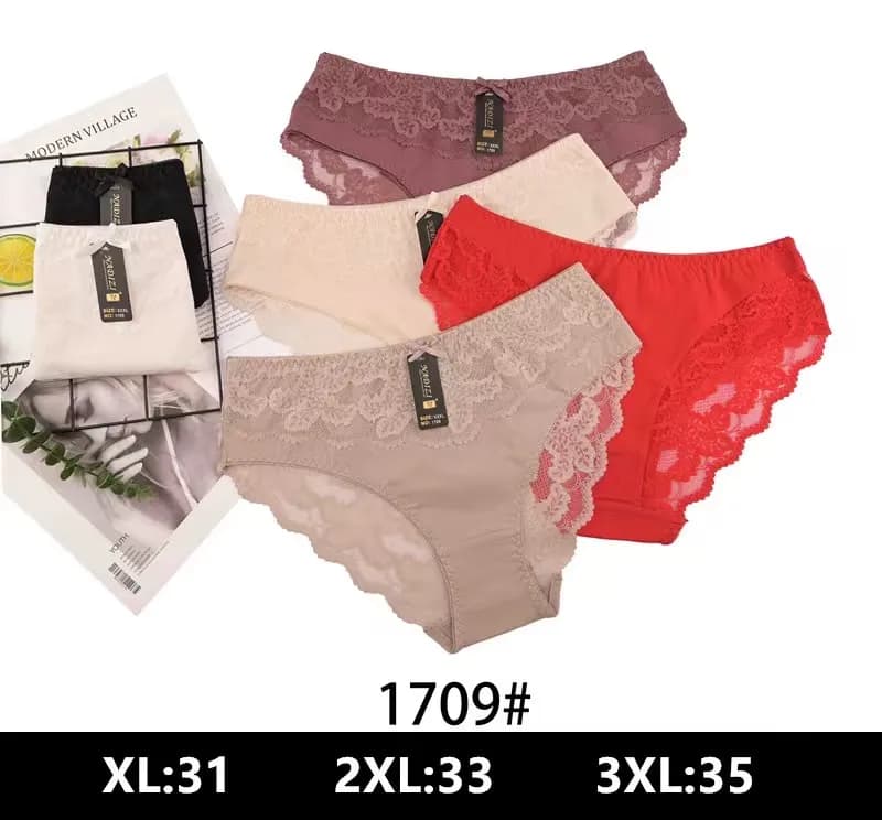 Majtki damskie koronkowe 1709# XL:31 2XL:33 3XL:35