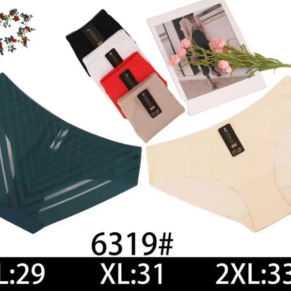 Majtki damskie bezszwowe L:29 XL:31 2XL:33 6319#