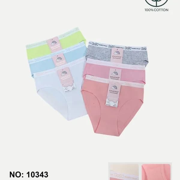 Majtki damskie bawełniane 5 szt. mix kolorów NO:10343-11