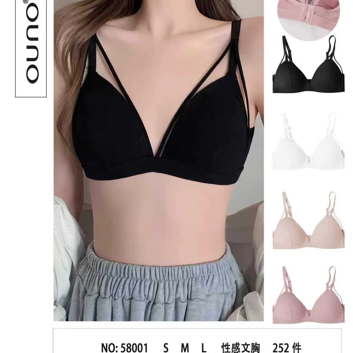 Biustonosz damski uno bezfiszbinowy krateczka S/M/L