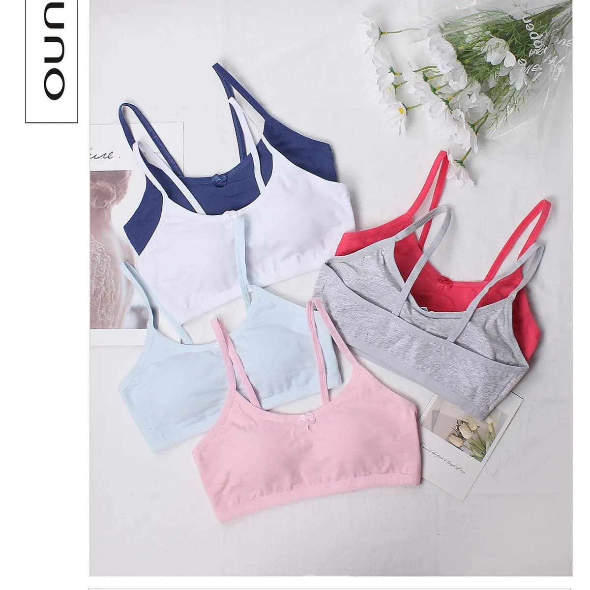 Biustonosz damski bezszwowy OUNO NO.TS179 S/M, 4 kolory