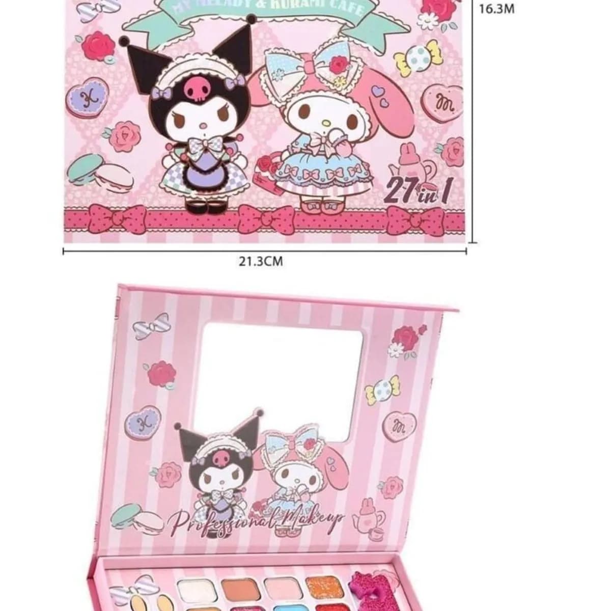 Zestaw Kosmetyczny dla Dzieci Kuromi i My Melody 27w1 21cm