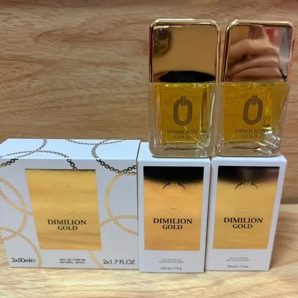 Zestaw Perfume Dimilion Gold 2x50ml Woda Perfumowana EDP