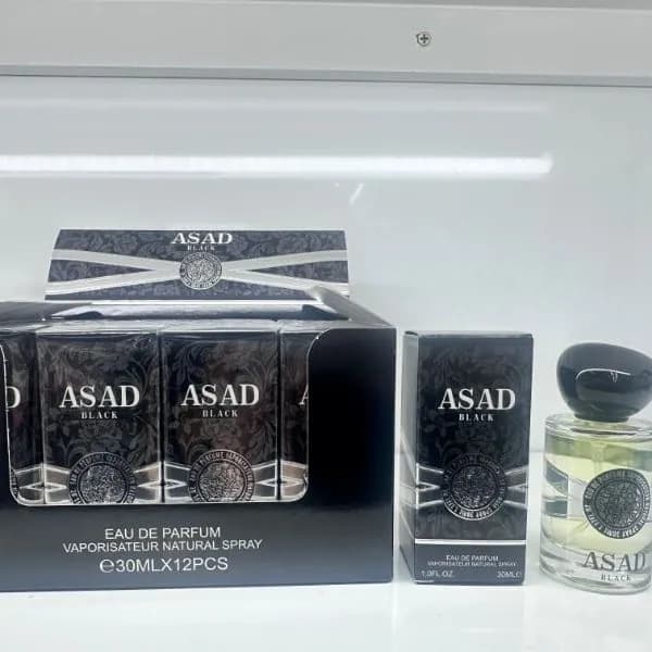 Woda perfumowana ASAD Black 30ml EDP, szklany flakon, 12 szt.