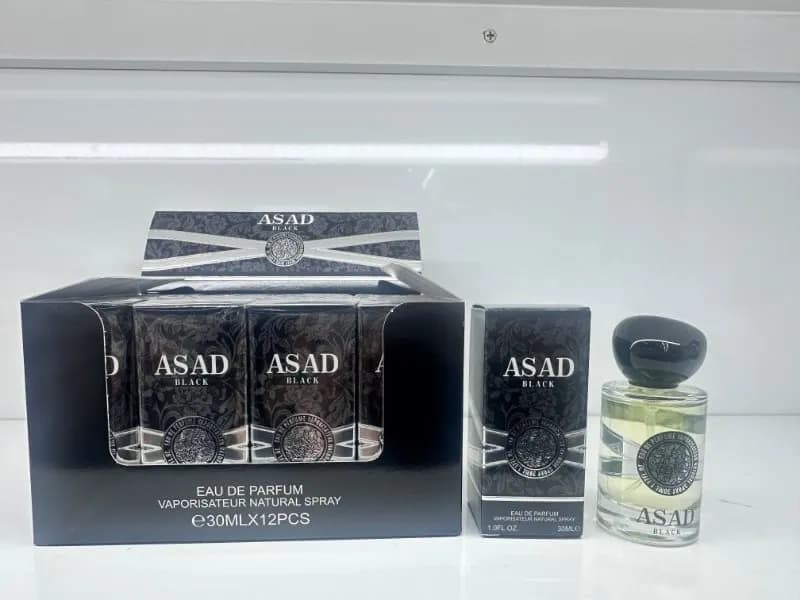 Woda perfumowana ASAD Black 30ml EDP, szklany flakon, 12 szt.