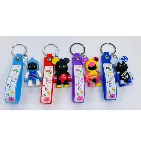 Brelok do Kluczy Figurka Sakura Mix Kolorów, 24 szt.