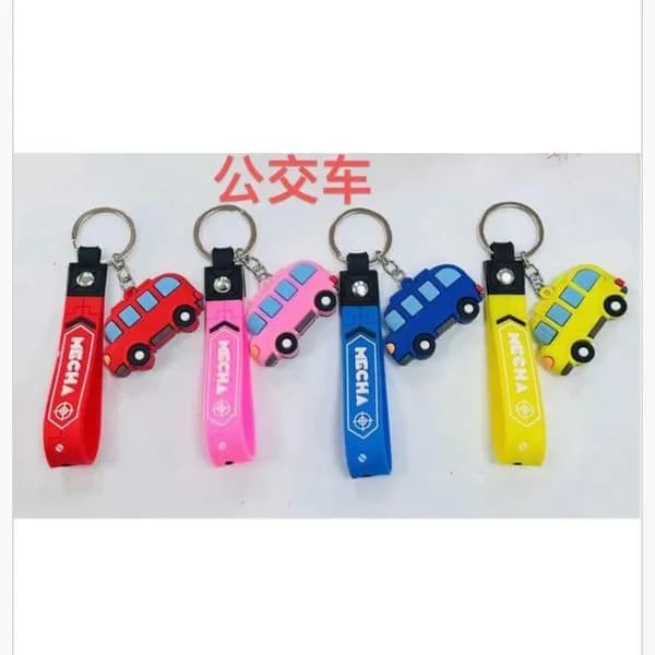 Brelok Gumowy MECHA Autobus Mix Kolorów 24 szt.