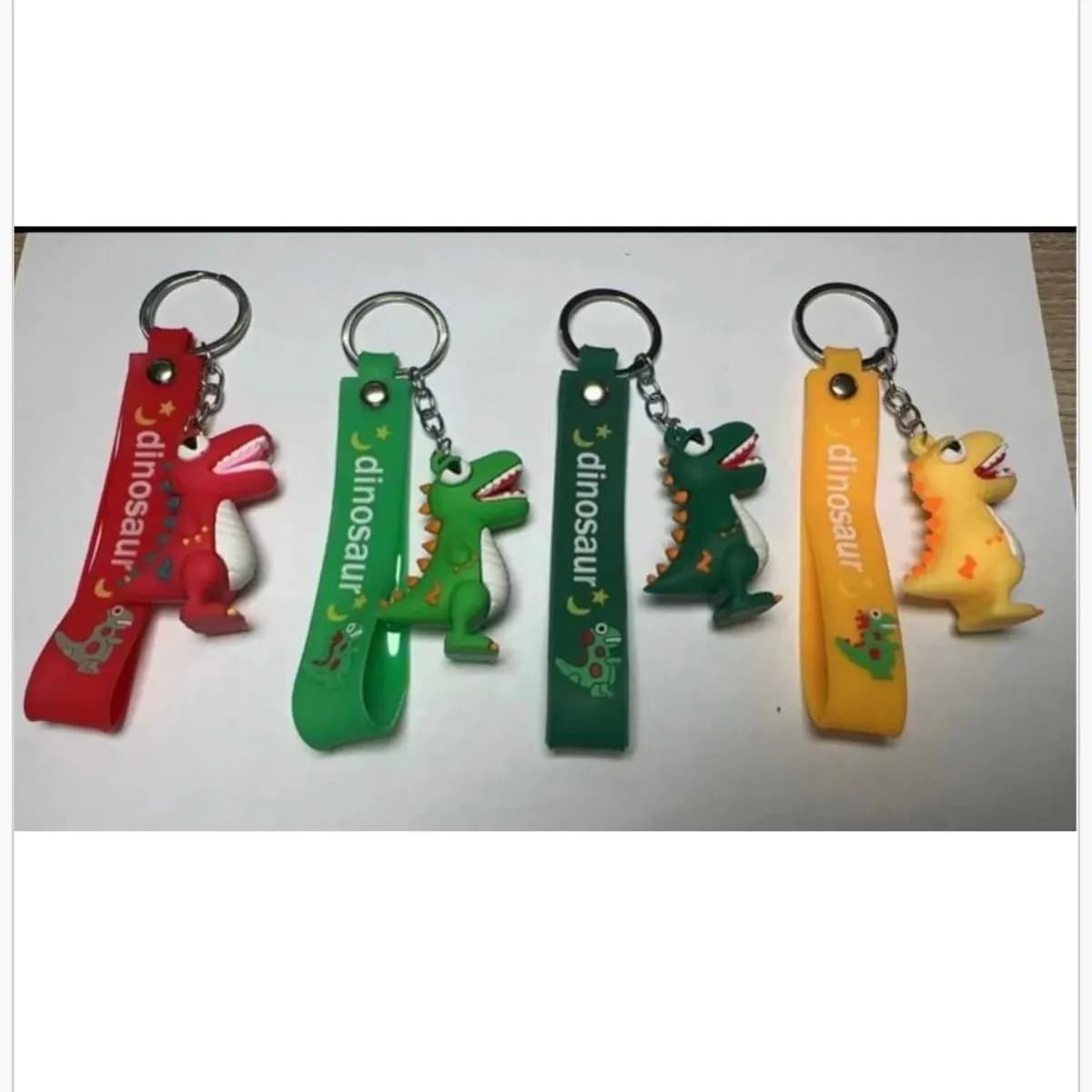 Brelok do Kluczy Dinozaur z Paskiem Silikonowym 24 szt.