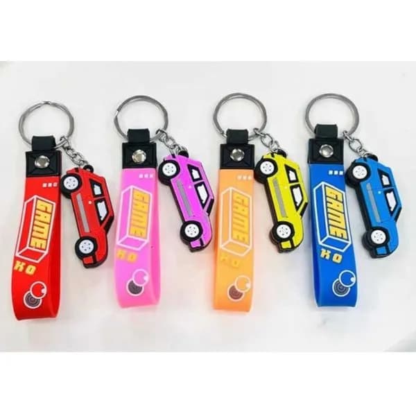 Brelok Silikonowy Autko GAME KO Mix Kolorów 24szt