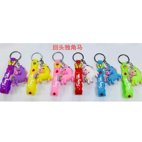 Brelok do Kluczy Jednorożec z Paskiem Fairy Tales, Mix Kolorów