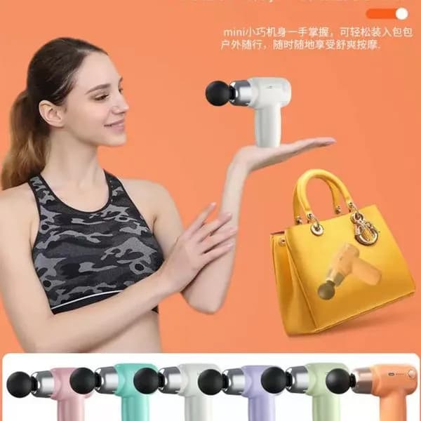 Mini Pistolet do Masażera Przenośny USB - Mix Kolorów