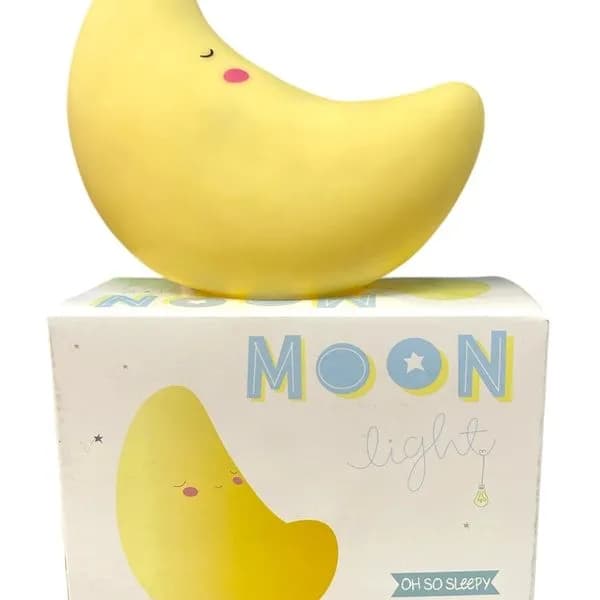 Lampka nocna dla dzieci Księżyc żółta Moon Light