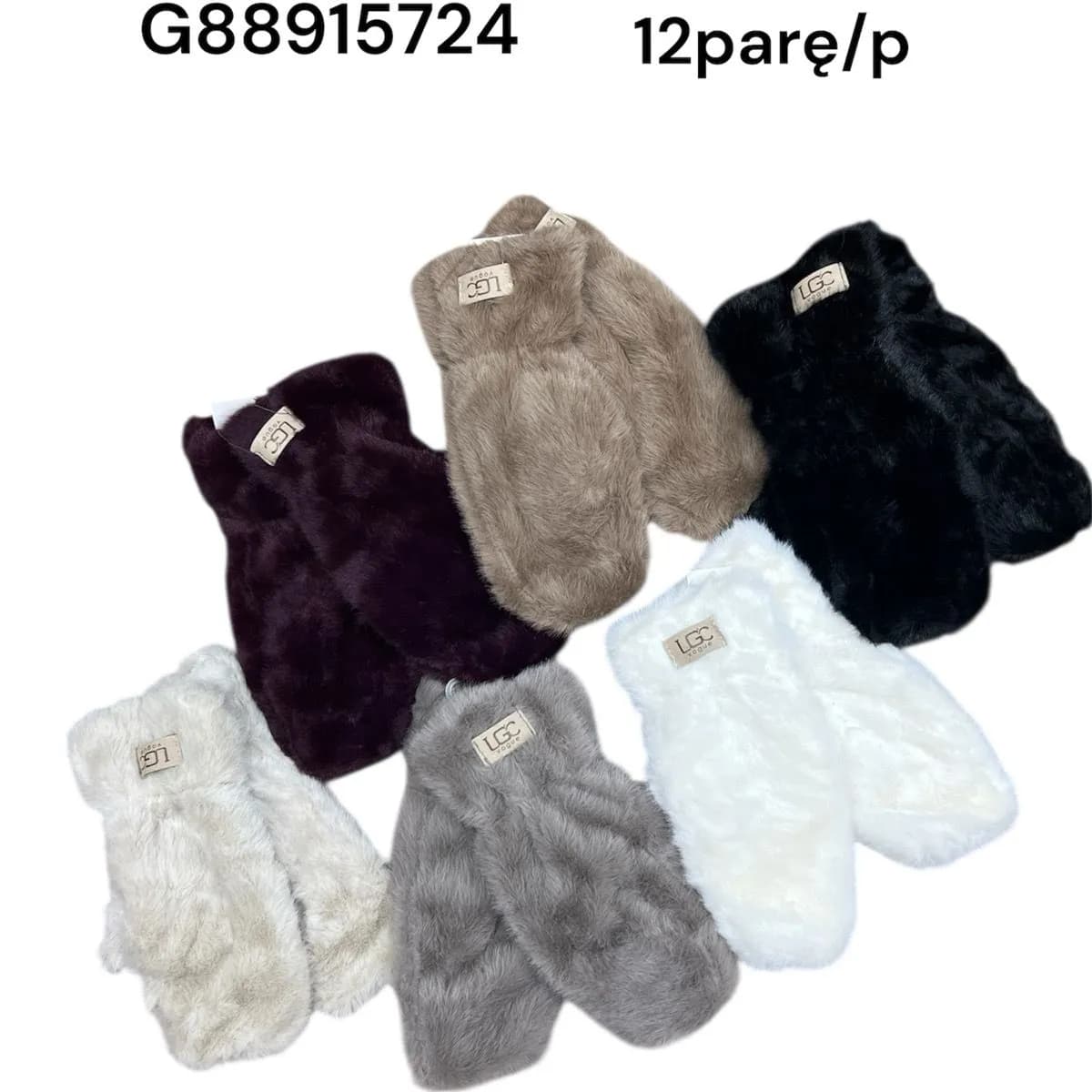 Rękawiczki Futrzane damskie GB88915724 12 par/op
