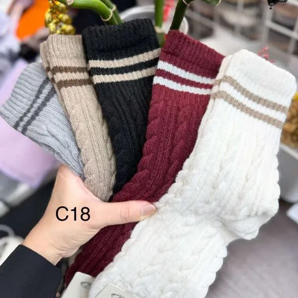 Rajstopy damskie C18 warkoczowe różne kolory