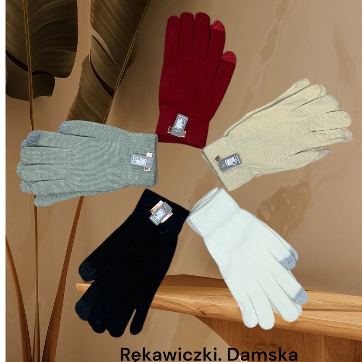 Rękawiczki damskie 5 kolorów