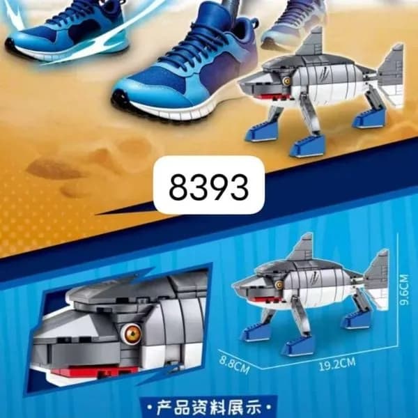 Klocki Brainroot Rekin Tralala z Butami 8393