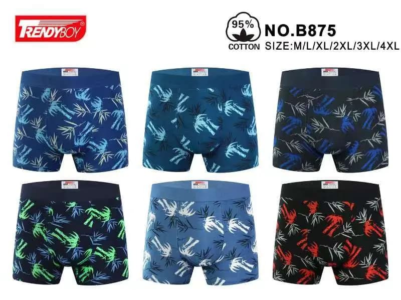 Bokserki męskie Rendboy 95% bawełna S-XXL, 6 szt