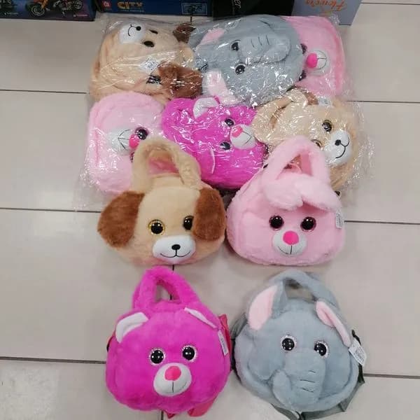 Mini Torebki-Maskotki dla Dzieci Zwierząt 12 szt