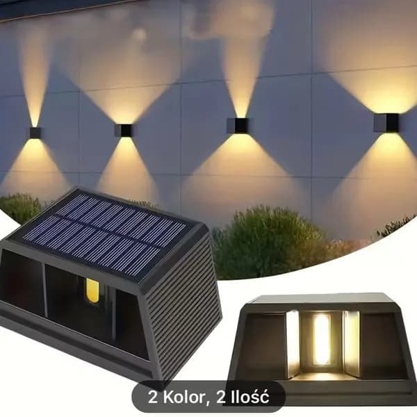 Lampki Solarna na Ścianie