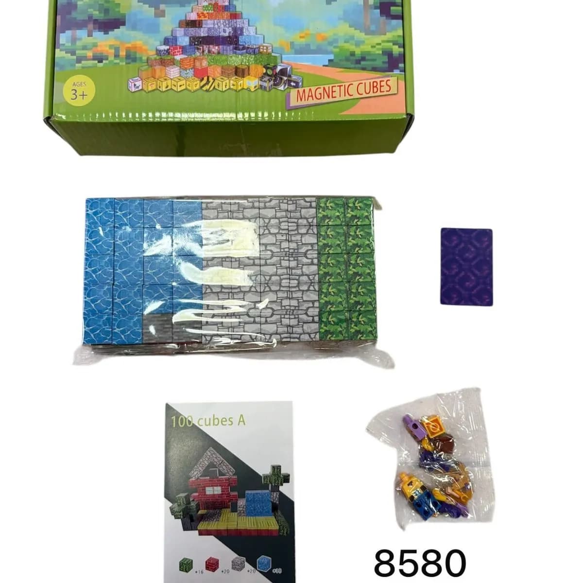 Klocki Magnetyczne 100A Magnetic Cubes 100 elementów