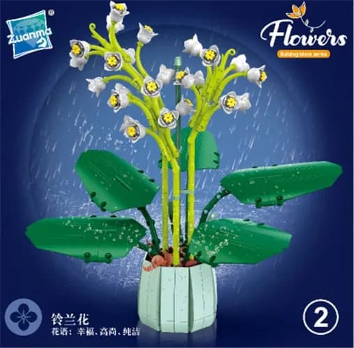 Zabawki Klocki Kwiaty