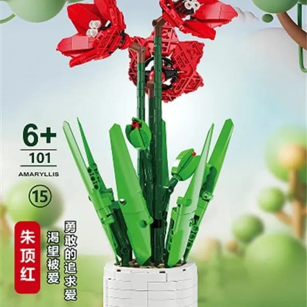 Zabawki Klocki Kwiaty