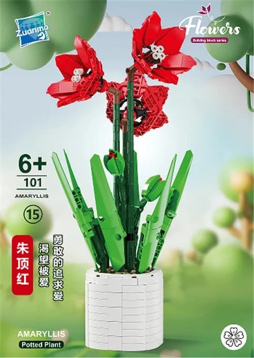 Zestaw klocków LEGO Znap Amaryllis Kwiaty 101 elementów