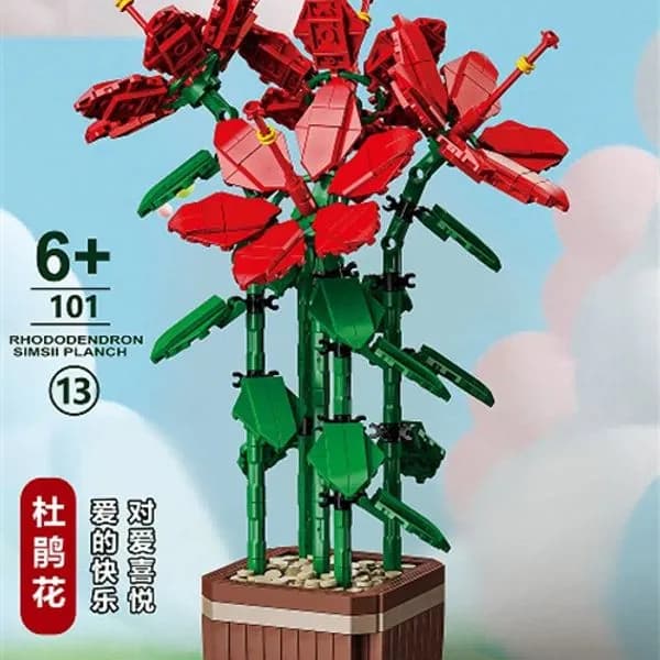 Zabawki Klocki Kwiaty