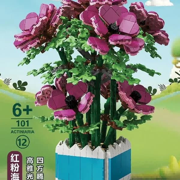 Zabawki Klocki Kwiaty