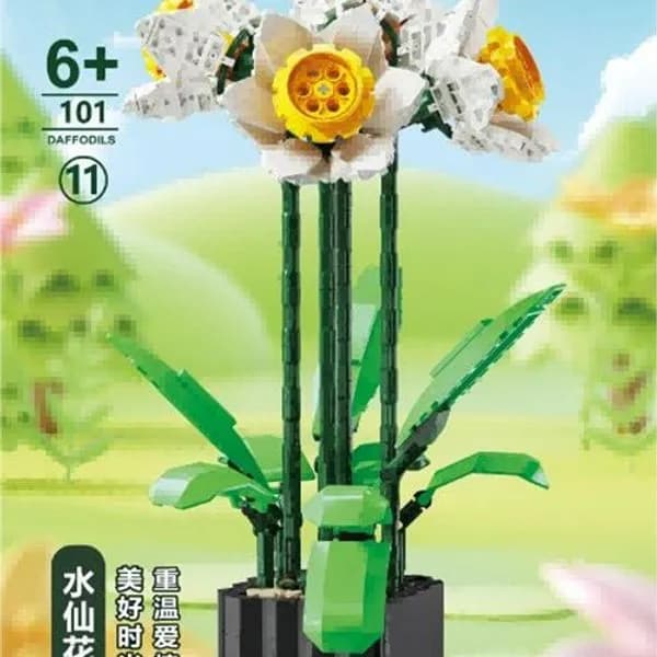 Zabawki Klocki Kwiaty