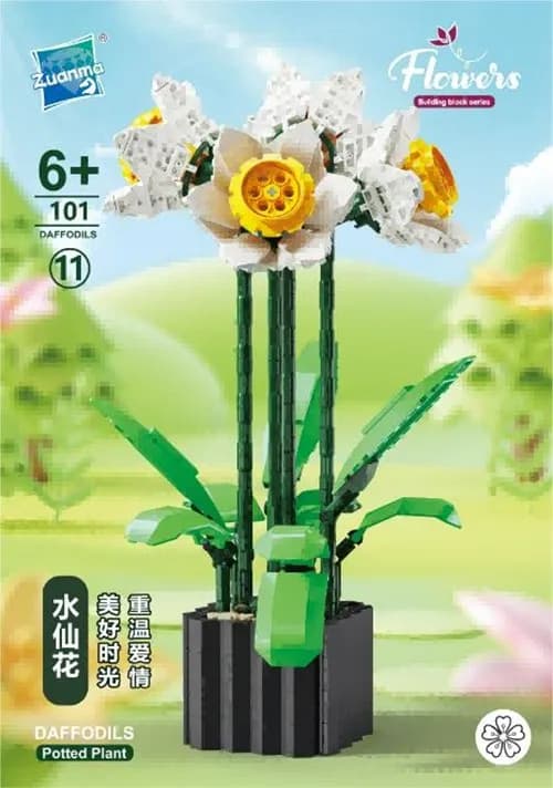 Zestaw klocków LEGO Daffodils kwiaty narcyzy 101 szt. 6+
