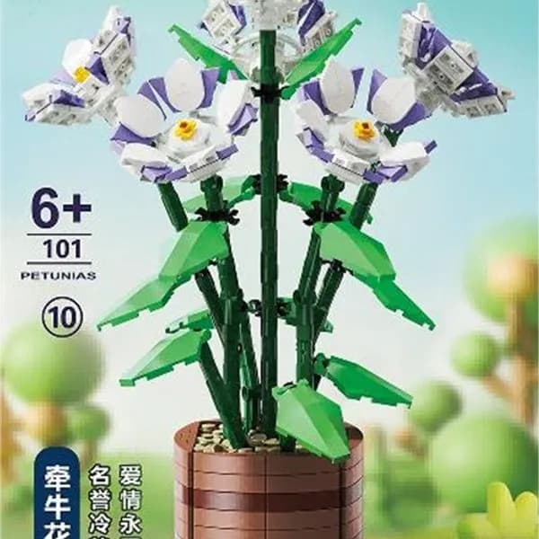 Zabawki Klocki Kwiaty