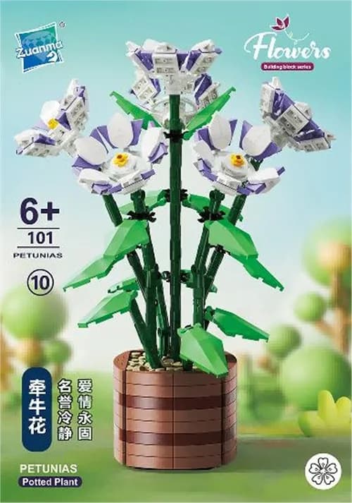Zestaw klocków Flowers Petunias w doniczce 101 el. 6+