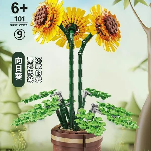 Zabawki Klocki Kwiaty